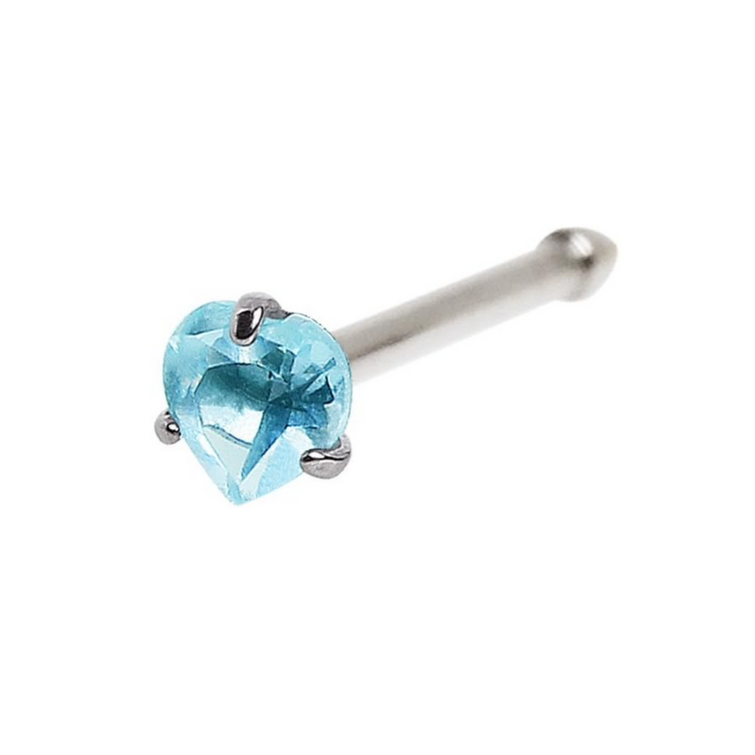 Aqua Heart Cz Nostril