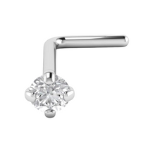 Cargar imagen en el visor de la galería, 2mm Clear Cz Nostril
