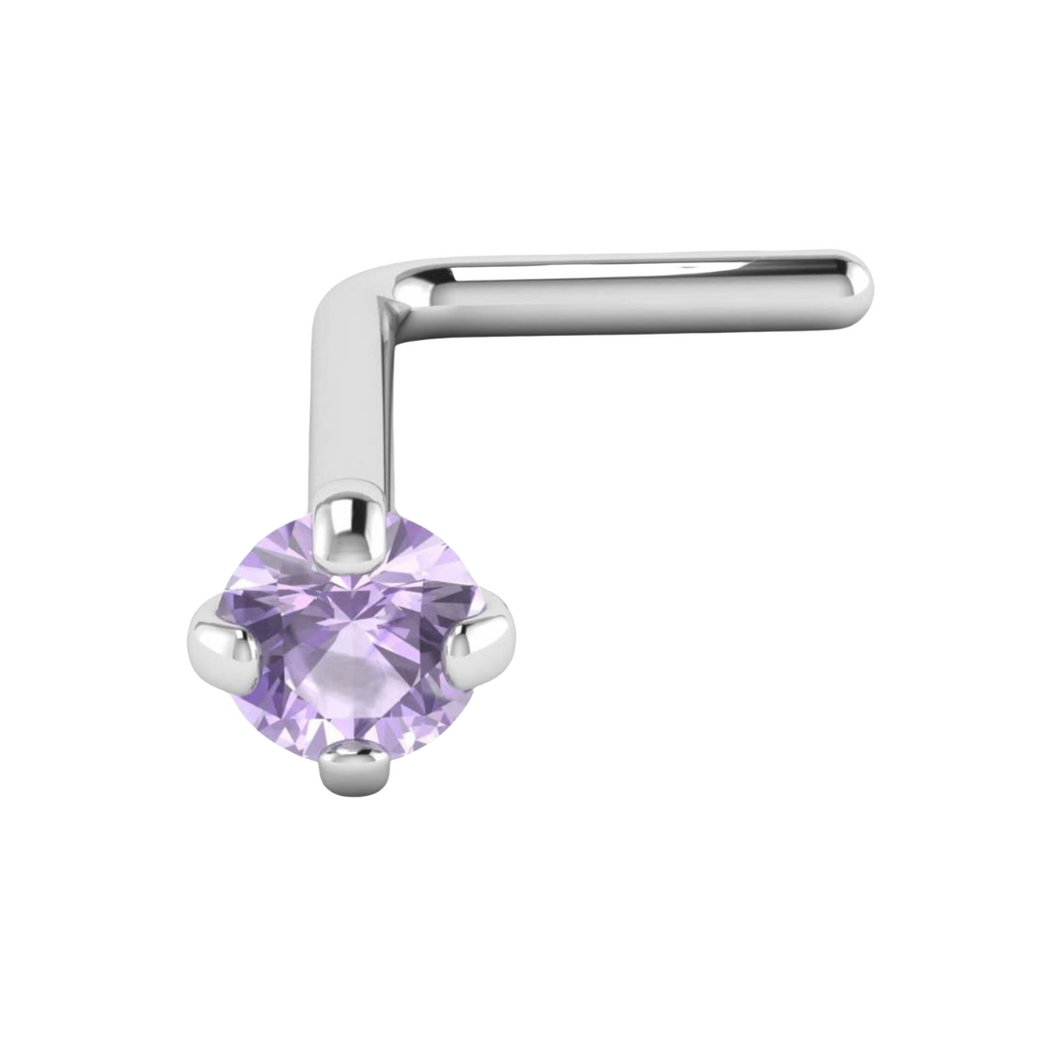 2mm Lavender Cz Nostril