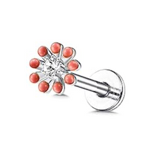 Cargar imagen en el visor de la galería, Pink Flower Labret
