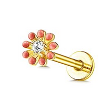 Cargar imagen en el visor de la galería, Pink Flower Labret
