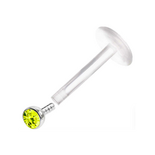 Cargar imagen en el visor de la galería, 2mm Yellow Cz Labret Bioflex
