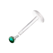 Cargar imagen en el visor de la galería, 2mm Emerald Cz Labret Bioflex
