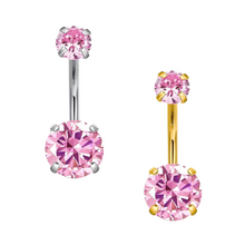 Cargar imagen en el visor de la galería, Pink Cz Ombligo
