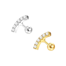 Cargar imagen en el visor de la galería, Curved Cz Long Barbell
