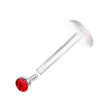 Cargar imagen en el visor de la galería, 2mm Red Cz Labret Bioflex
