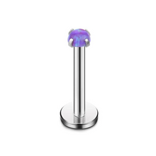 Cargar imagen en el visor de la galería, 2mm Purple Opal Labret
