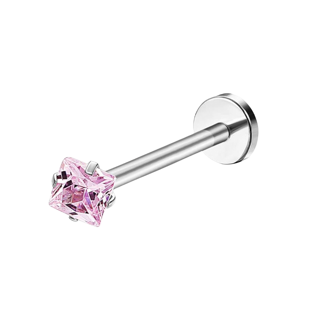 Pink Princess Cz Labret