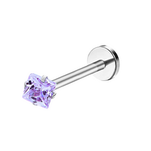 Cargar imagen en el visor de la galería, Lavender Princess Cz Labret
