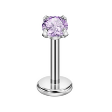 Cargar imagen en el visor de la galería, 3mm Lavender Cz Labret
