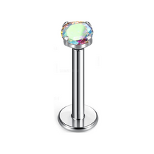 Cargar imagen en el visor de la galería, 3mm Aurora Cz Labret
