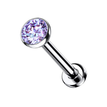 Cargar imagen en el visor de la galería, 3mm Lavender Cz Labret
