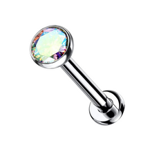 Cargar imagen en el visor de la galería, 3mm Aurora Cz Labret
