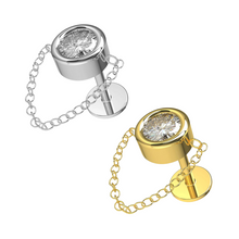 Cargar imagen en el visor de la galería, Mini Chain Cz Labret
