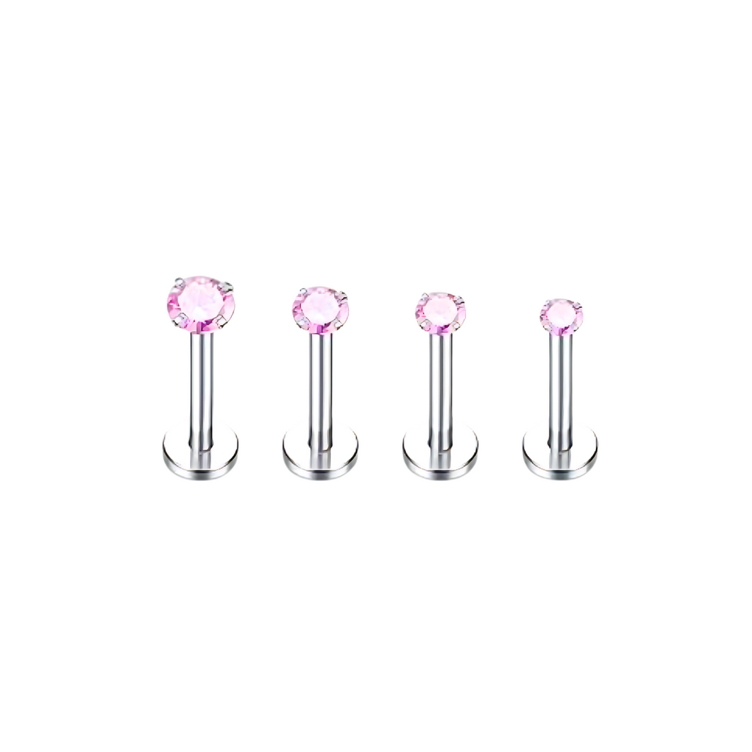 Pink Cz Labret