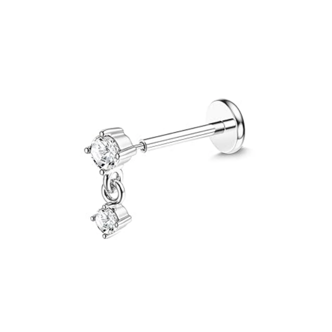 Dangle Cz Labret