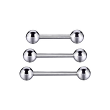 Cargar imagen en el visor de la galería, Silver Basic Long Barbell TG23
