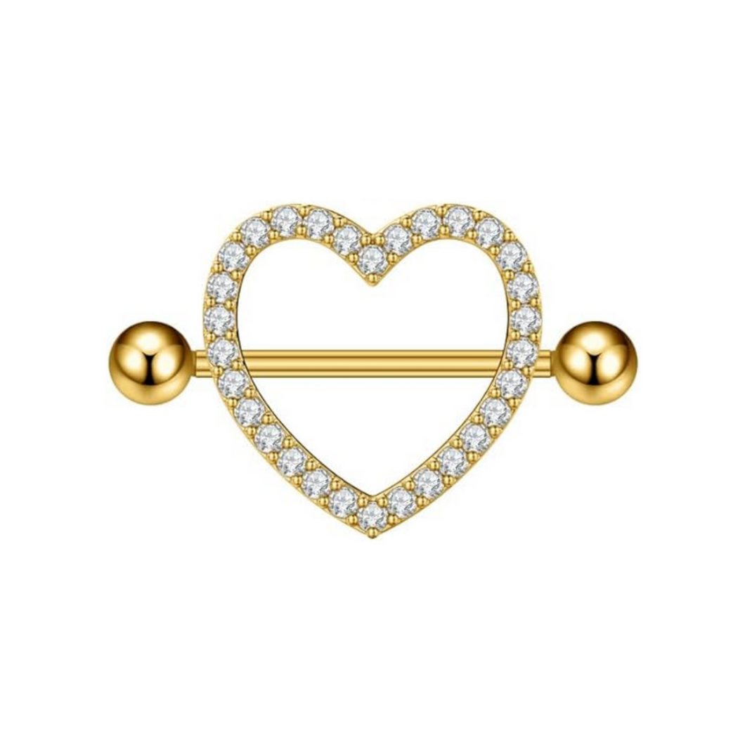 Heart Nipple Barbell