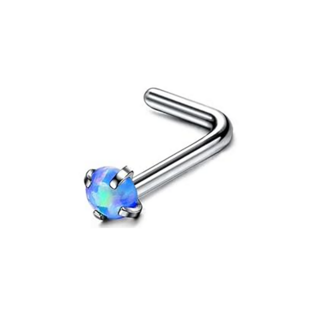 2mm Aqua Opal Nostril TG23