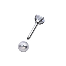 Cargar imagen en el visor de la galería, 4mm Cz Barbell
