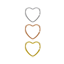 Cargar imagen en el visor de la galería, Heart Twist&amp;Done Hoops
