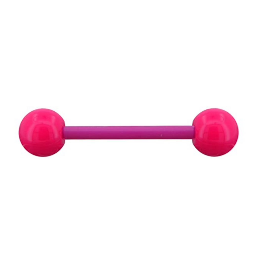 Pink Soft Acrylic Barbell