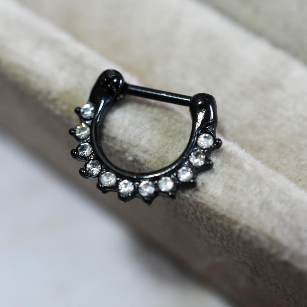 Black Crown Clicker Hoop