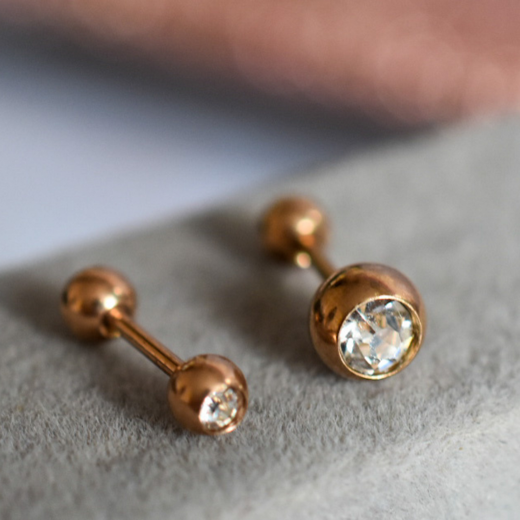 6mm Basic Cz Barbell