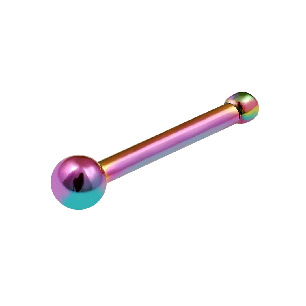 Rainbow Basic Nostril Stud TG23