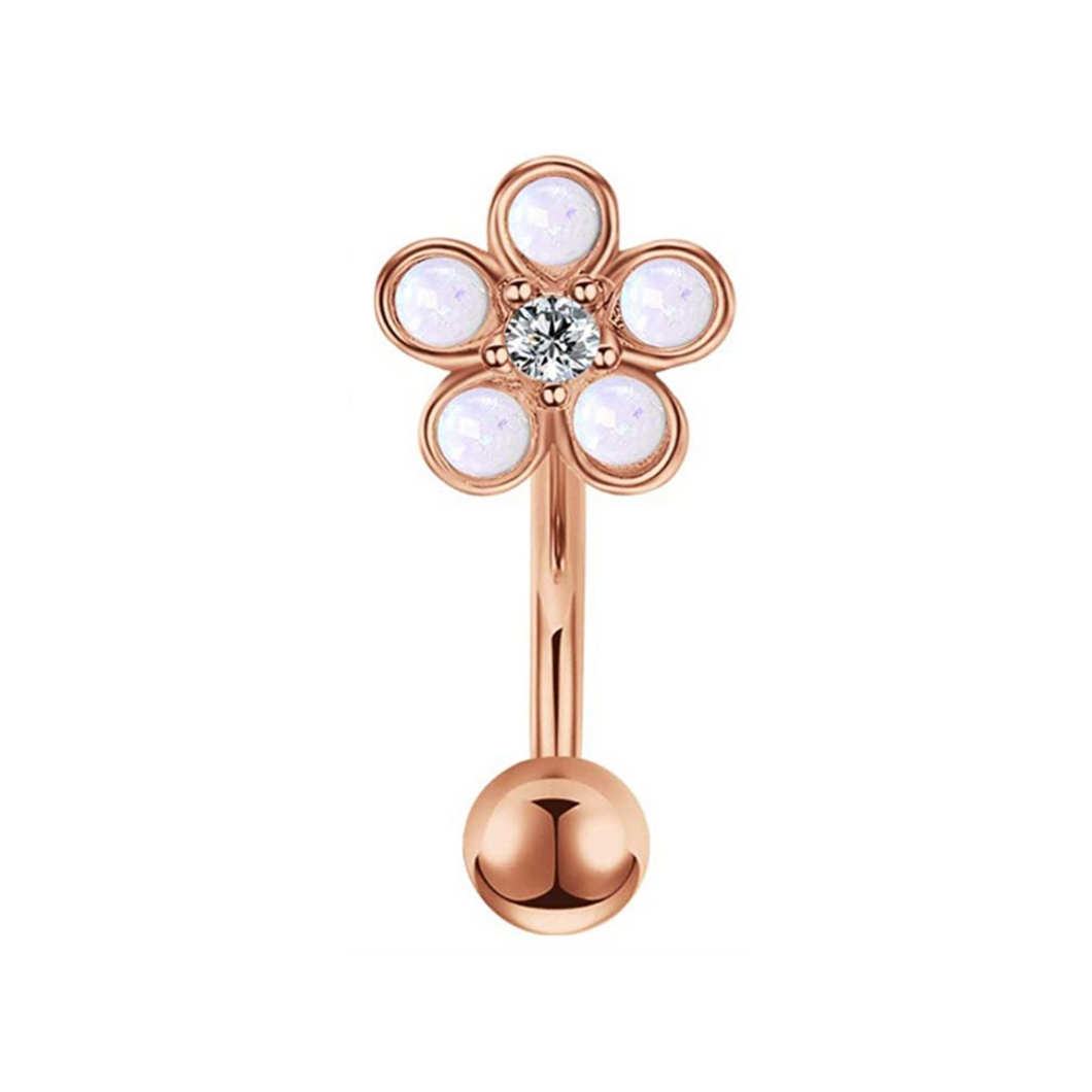 White Flower Rose Gold Banana