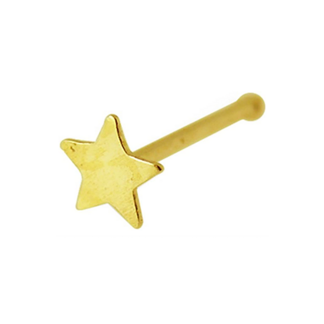 Golden Star Nostril Stud TG23