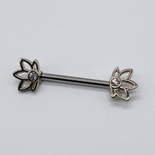 Cargar imagen en el visor de la galería, Lotus Nipple Barbell
