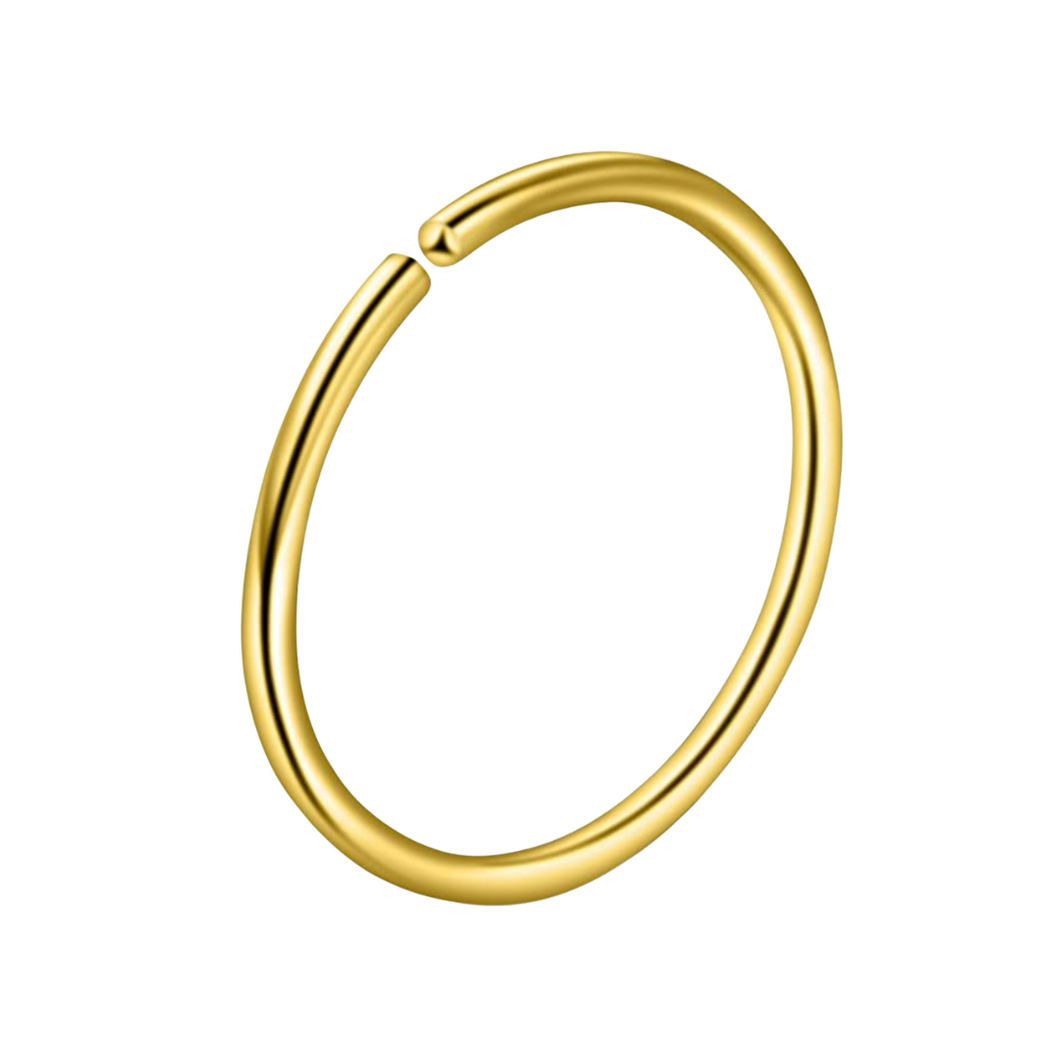 Golden Twist&Done Hoops