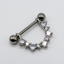 Cargar imagen en el visor de la galería, Maxi Crown Nipple Barbell
