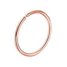 Cargar imagen en el visor de la galería, Rose Gold Twist&amp;Done Hoops
