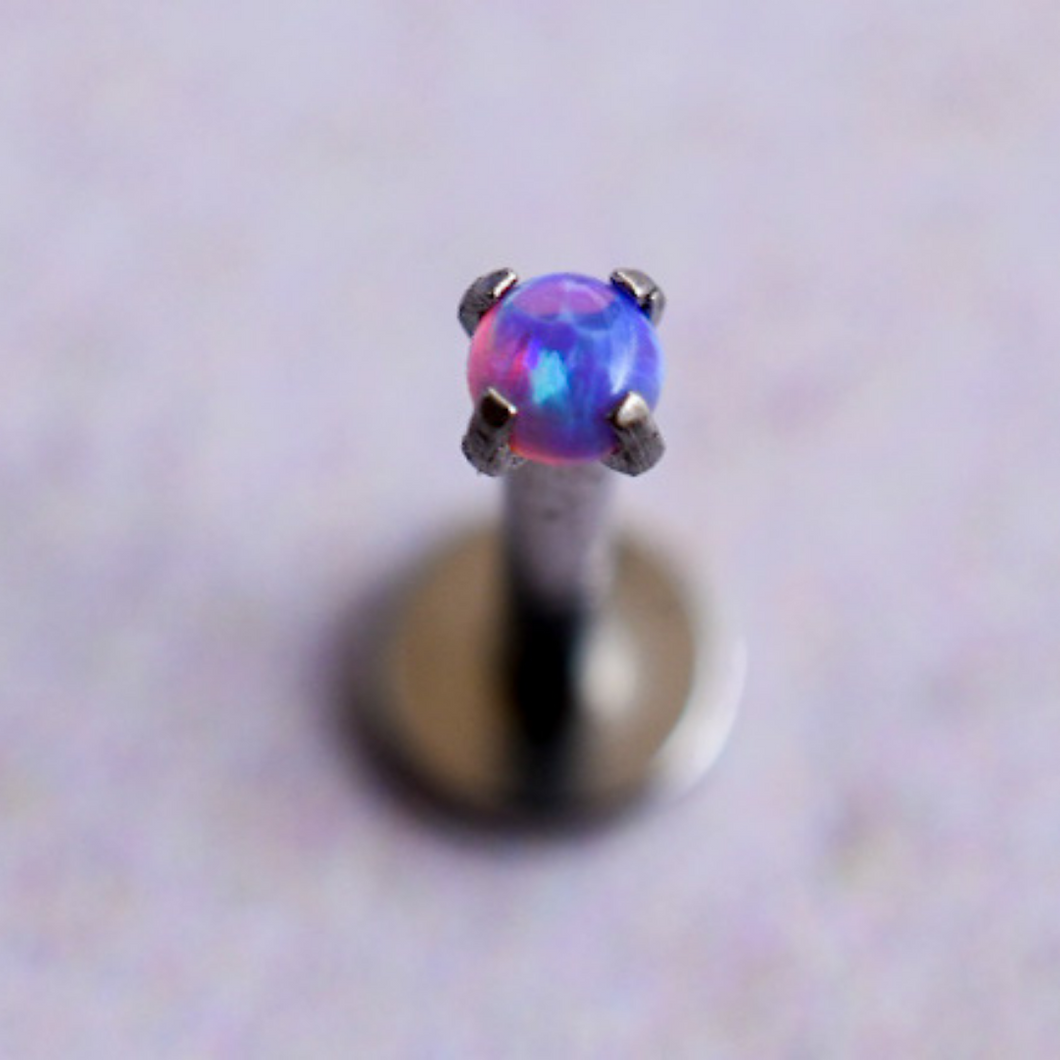 2mm Purple Opal Labret