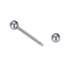 Cargar imagen en el visor de la galería, Silver Basic Long Barbell AQ316L
