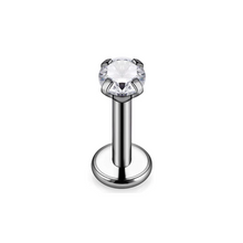 Cargar imagen en el visor de la galería, 3mm Cz Labret Titanio G23
