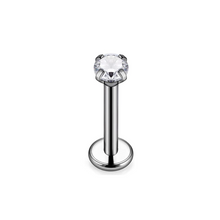 Cargar imagen en el visor de la galería, 3mm Cz Labret Titanio G23
