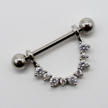 Cargar imagen en el visor de la galería, Mini Crown Nipple Barbell
