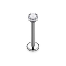 Cargar imagen en el visor de la galería, 3mm Cz Labret Titanio G23
