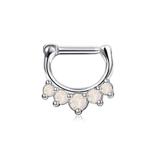 Cargar imagen en el visor de la galería, Opalo 5 piedras Hoop
