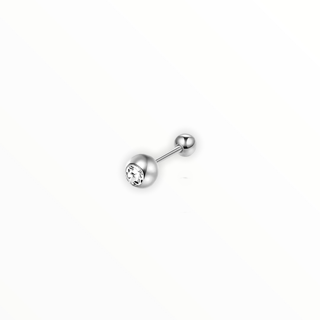 4mm Basic Cz Barbell